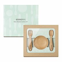 EDISONmama(エジソンママ) 木製カトラリーセット 9か月~ ギフト フォーク スプーン お皿_画像1