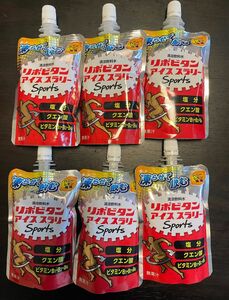 リポビタンアイススラリー Sports 120g×6個 ハニーレモン