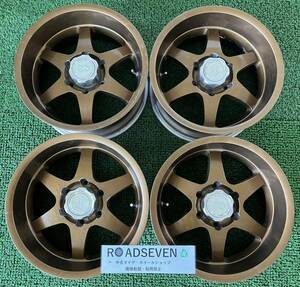 ★ENKEI RV DIVISION 深リム 17インチ 17×8.5J +5mm PCD139.7 6H ハブ:約108 4本Set アルミホイール 中古★全体的に腐食状態 ★送料無料