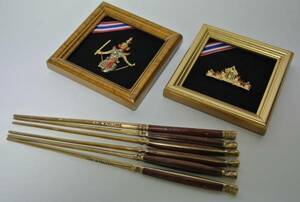 アンティーク　タイ王国国王陛下在位６０周年記念　極珍品