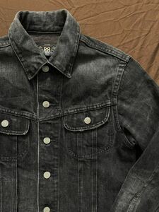 【傑作】極美品 RRL BLACK DENIM JACKET ダブルアールエル カウボーイ フェード ブラック デニムジャケット USA製 XS