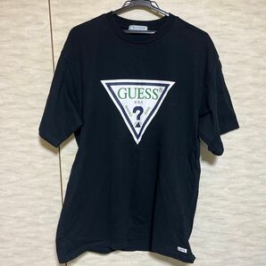 GUESS　ゲス　ビッグロゴ　半袖　Tシャツ　ブラック　XL?