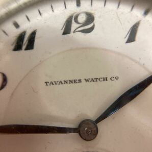 １円〜☆TAVANNES WATCH☆懐中時計☆手巻き☆稼働品☆白文字盤☆アンティーク☆の画像8