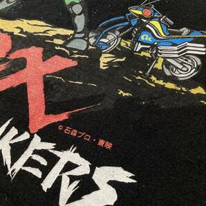 ★PUNKDRUNKERS パンクドランカーズ 仮面ライダー RX Tシャツ LARGE ブラック 石森プロ 東映 バンダイ ヒーロー キャラクター 福の画像7