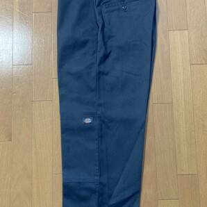 ★美中古 90s ディッキーズ Dickies ダブルニー ワークパンツ USA製 34 グレー ワイドパンツ SKATE スケート MADE IN USAの画像7