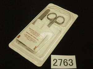 ☆2763 米軍放出品 ジャンク品 Medline（メドライン）Suture Removal Kit E* Kits DYNJ07254A ハサミ・ピンセット・ガーゼ