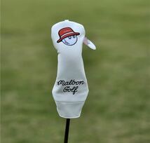 【大人気値下げ新品4点セット】Malbon Golfマルボンゴルフクラブカバー白_画像7