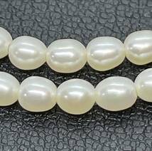 11366★1円スタート 金具K18 本真珠 ベビーパールネックレス 約3.5mm 約7.9g 約40cm ブレスレット可 pearl necklace ジュエリー jewelry_画像4