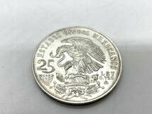 11423★メキシコオリンピック 記念硬貨 25ペソ銀貨 記念コイン 1968年 オリンピック 海外硬貨 アンティーク 重量約22.4g 直径約38ｍｍ_画像2