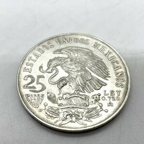 11423★メキシコオリンピック 記念硬貨 25ペソ銀貨 記念コイン 1968年 オリンピック 海外硬貨 アンティーク 重量約22.4g 直径約38ｍｍの画像2