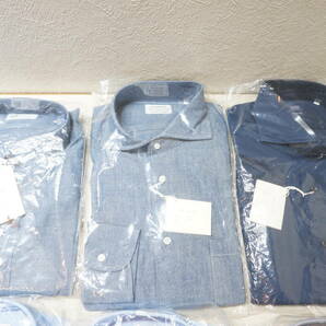 【N40-1.O】未使用！ まとめ売り！ 10点 Yシャツ 長袖 Lサイズ La Fete Bieu/FAIRFAX カラー色々 おまとめセット 通勤 洗い替え 業務用の画像2