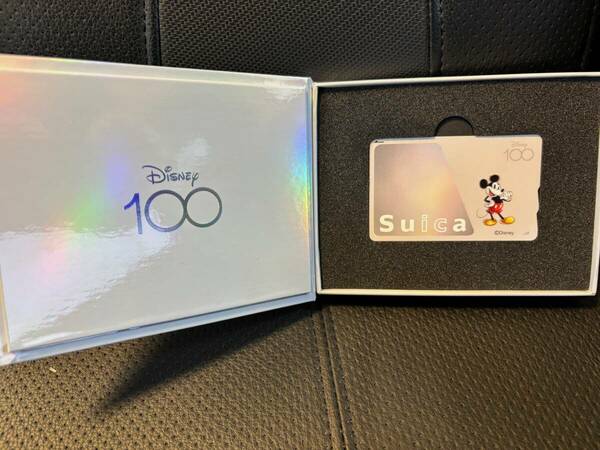 【即決　新品未使用　送料込み】Disney100　ミッキーマウス記念Suica　収納ボックス付き