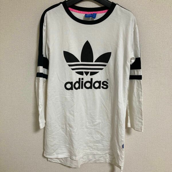 美品　adidas ワンピース ブラック 長袖Tシャツ ロンT 半袖Tシャツ