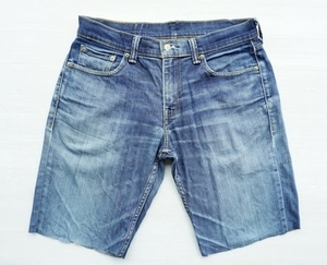 ◆ SALE!! Levi's リーバイス511 カットオフ デニム ショートパンツ W30(W33相当)/アメリカ古着 ショーツ 短パン