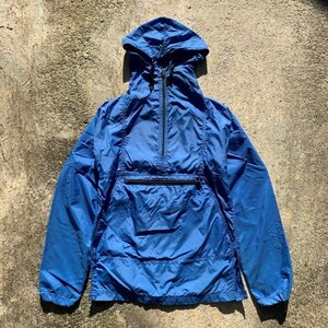 【XS or Ladies】USA製 LL Bean アノラックパーカー ナイロンジャケット 青■ビンテージ オールド アメリカ古着 エルエルビーン 80s