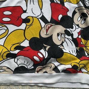 【L/XL】SALE!! Disney ミッキーマウス スウェット 白ベース 総柄■古着 オールド トレーナー ディズニー アメコミ キャラクターの画像5