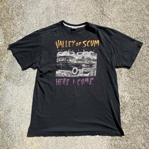 【XL】VOLCOM Valley of Scum プリントTシャツ ブラック 黒■アメリカ古着 ヴォルコム OZZY WRONG オジーライト