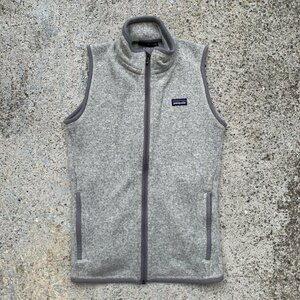 【Ladies or Kids】Patagonia フリースベスト ベターセーター ライトグレー■オールド アメリカ古着 パタゴニア レディース キッズ 子供服