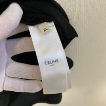 【美品・超稀品】 CELINE セリーヌ インビテーションロゴ ビッグロゴ Tシャツ トップス カットソー ブラック 黒 XL オーバーサイズ_画像6