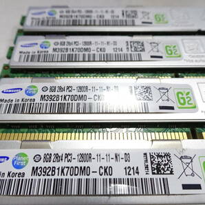 美品 SAMSUNG ヒートスプレッダ付メモリー DDR3-1600 PC3-12800R 1枚8GB×4枚組 合計32GB 両面チップ Registered ECC 動作検証済の画像3