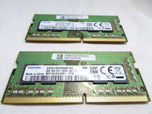 美品 SAMSUNG ノートPC用 メモリー DDR4-2666V PC4-21300 1枚8GB×2枚組 合計16GB 両面チップ 動作検証済 1週間保証_画像4