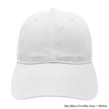 送料260円 大きめ 深め 畳める ロープロファイル キャップ - ホワイト メンズ 帽子 大きい カーブドバイザー サイズ 無地 日除け 屋外 白_画像2