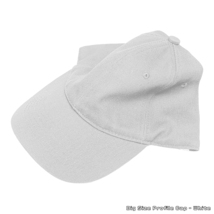 送料260円 大きめ 深め 畳める ロープロファイル キャップ - ホワイト メンズ 帽子 大きい カーブドバイザー サイズ 無地 日除け 屋外 白_画像6