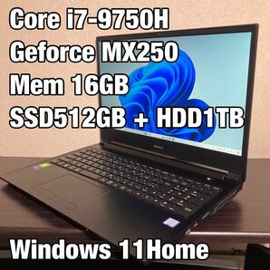 MouseComputer m-Book K700SN-M2SH2-KK（Core i7-9750H、Geforce MX250