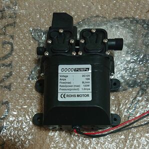 ダイヤフラムポンプ ダイヤフラムウォーターポンプ耐久性のあるDC 12V 120W