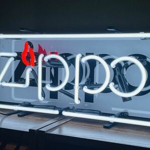 ZIPPO ネオン サイン 看板 ジッポ 照明 電気 ライター 古着 シルバー アメカジ ハーレー 旧車 ヴィンテージ レトロ コレクション レトロの画像2