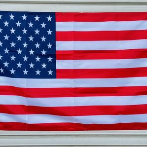 アメリカ フラッグ 国旗 バナー フラッグ USDM ローライダー アメ車トラック Nボックス ワゴン ホットロッド カスタム BA94の画像1