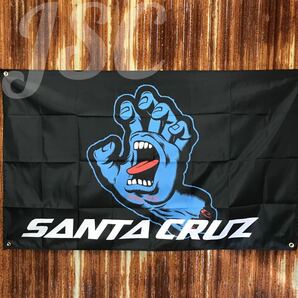 サンタクルーズ 旗 バナー SantaCruz サーフィン ハーレー 古着 スケボー バイカー ハワイ カリフォルニア USDM コンバース バンズ BA21の画像1
