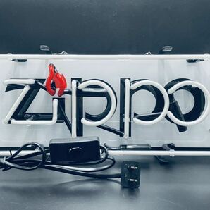 ZIPPO ネオン サイン 看板 ジッポ 照明 電気 ライター 古着 シルバー アメカジ ハーレー 旧車 ヴィンテージ レトロ コレクション レトロの画像4