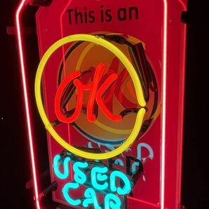シボレー OK ネオン 電気 看板 アメ車 ローライダー インパラ トラック アメリカン雑貨 ガレージ ハーレー世田谷 ベルエア USDM コルベットの画像5