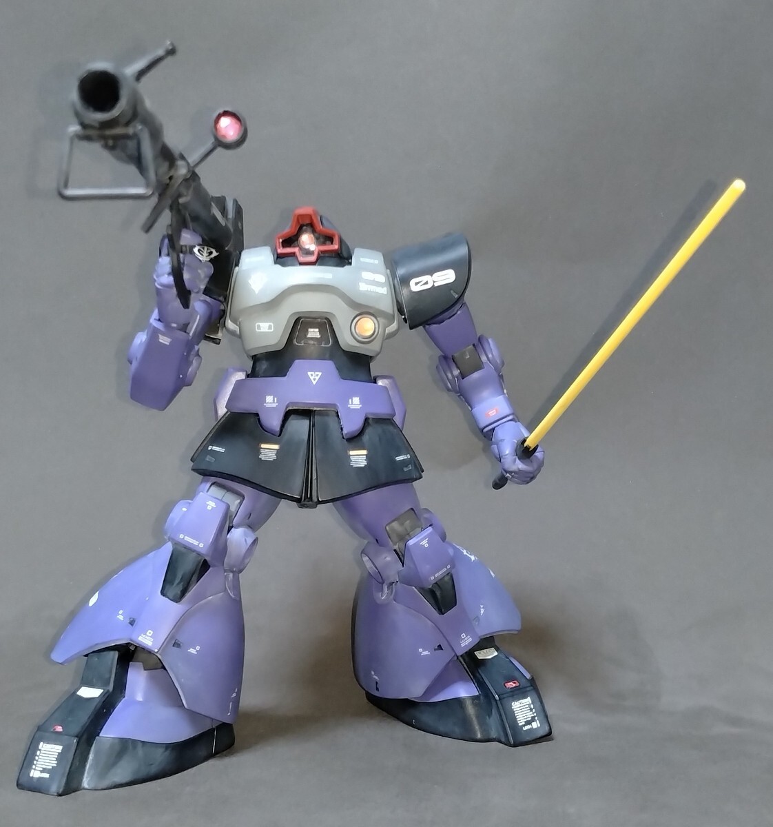 HGUC MS-09R Rick Dom mass production machine, modified and painted finished product, weathering specification, character, gundam, Finished product