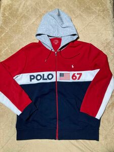 US限定　polo ジップパーカー　日本未発売　polo sport ジップアップ パーカー スウェット