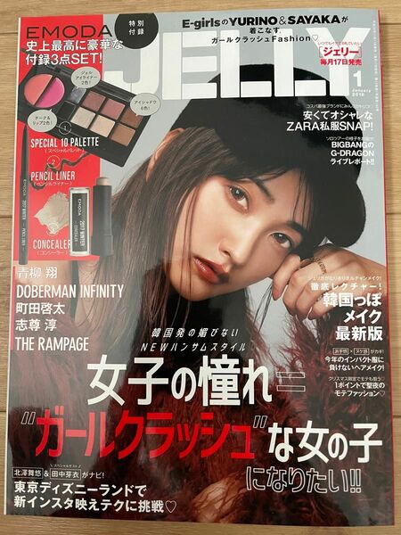 美品　2018年　1月号　JELLY　ジェリー　 本誌のみ　韓国っぽメイク