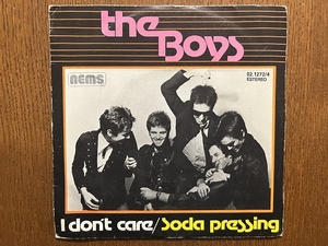 試聴可 The Boys - I Don't Care /Soda Pressing orig 7'【70's punk/power pop/new wave パンク天国】オリジナルspain盤