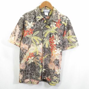 Columbia リネンコットン アロハシャツ sizeS/コロンビア 　0404