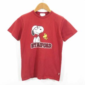 USA製 スタンフォード大学 スヌーピー カレッジ Tシャツ sizeキッズYL/THIRD STREET 　0802