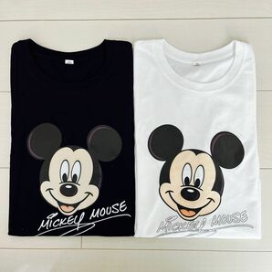 ミッキーマウス　メンズ　Tシャツ 2枚セット　XL