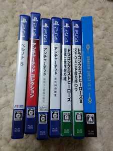 PS4ソフトまとめ　ドラクエ11S、ヒーローズ1、2、アンチャーテッド3本