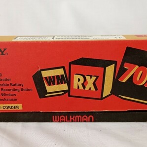#T235 SONY ソニー ウォークマン WALKMAN カセットプレーヤー WM-RX707 取り扱い説明書付き ポーチ付き イヤホン付き 動作未確認の画像1