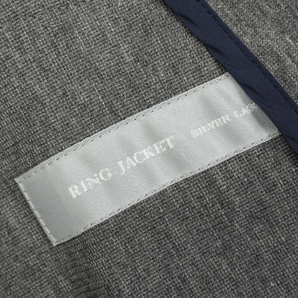 優美な逸品『RING JACKET SILVER LABEL』春夏コットンジャケット M ダブルブレスト 裏地なし アンコン仕立て リングヂャケット 管理445の画像5