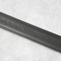 新品未使用品『REGAL』レザーベルト 日本製 フリーカット ブラック 本革 全長113cm リーガル メンズ 管理4102_画像4