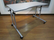 ベッドテーブル サイドテーブル パソコンデスク 介護テーブル 昇降サイドテーブル テーブル 介護支援 病院 昇降 テレワーク Ｎｏ １４_画像7