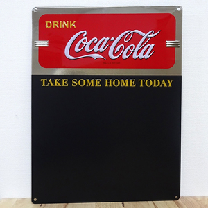 ブリキ看板 コカコーラ チョークボード COKE CHALKBOARD アンティーク ガレージ 黒板 プレート 可愛い 正規ライセンス品 アメリカン 雑貨