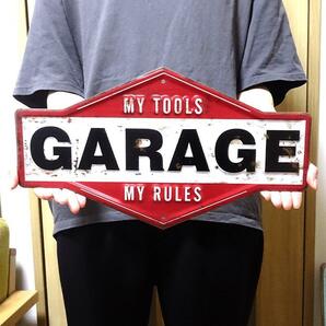 ブリキ看板 ビンテージ GARAGE MY TOOLS アンティーク ガレージ プレート アメリカン 雑貨 インテリア おしゃれ カフェ 店舗の画像4