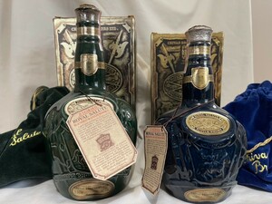 ロイヤルサルート 21年　2本セット　1000ml 750ml 未開栓　まとめ　ROYAL SALUTE　ウイスキー　シーバスリーガル