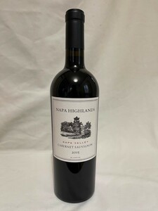 NAPA HIGHLANDS 2015 750ml 未開栓　ナパハイランズ　赤ワイン　NAPA VALLEY ナパヴァレー カベルネ ソーヴィニヨン
